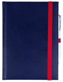 Kalendarz naucz. 2025/26 A5 Nebraska gumka granat