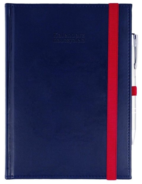 Kalendarz naucz. 2025/26 A5 Nebraska gumka granat