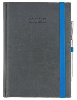 Kalendarz naucz. 2025/26 A5 Nebraska gumka szary