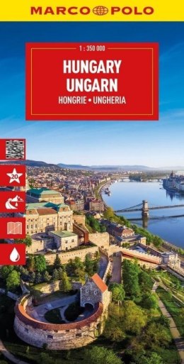 Mapa drogowa Węgry 1:350 000