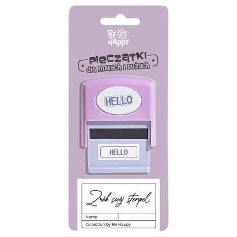 Pieczątka z napisem - Hello