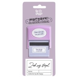 Pieczątka z napisem - Mam alergię na poranki