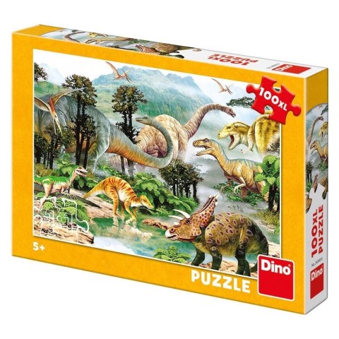 Puzzle 100 XL Dinozaury