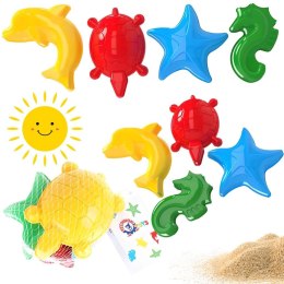 Foremka do piasku zwierzątka morskie 4szt MIX
