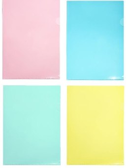 Ofertówka A4 PP pastel mix (8szt)