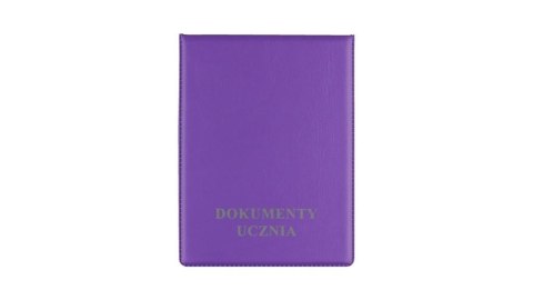 Okładka na dokumenty ucznia pion violet
