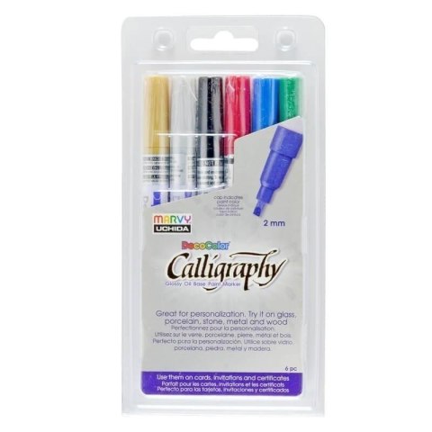 Pisaki do kaligrafii 6szt