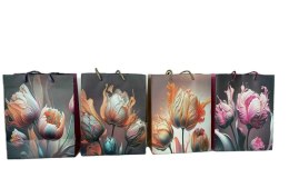 Torba prezentowa M kwiaty MIX