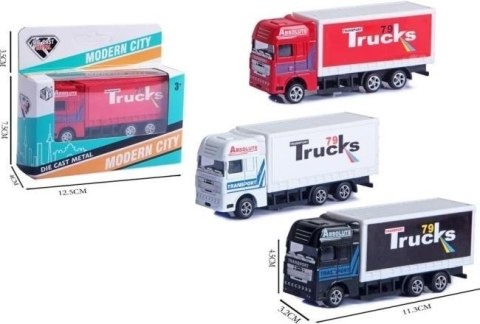 Ciężarówka metalowa z napędem 1:64 MIX