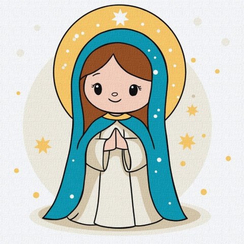 Malowanie po numerach - Miłosierdzie 25x25cm