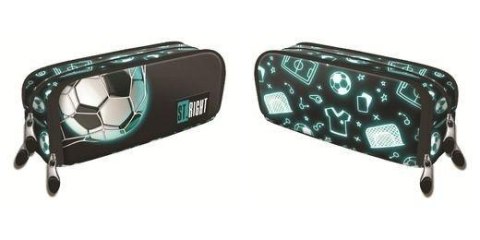 Piórnik saszetka trzykomorowa Neon Football