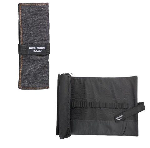 Piórnik zwijane Jeans czarny