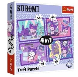 Puzzle 4w1 Dzień Kuromi Hello Kitty TREFL
