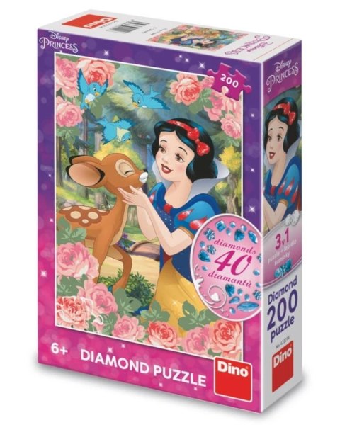 Puzzle z diamencikami Królewna Śnieżka 200el