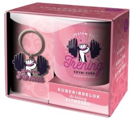 Zestaw kubek + brelok Hobby - Fitness