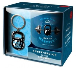 Zestaw kubek + brelok Hobby - Król siłowni