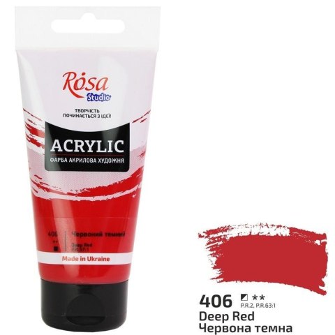 Farba akrylowa dark red 406 75ml