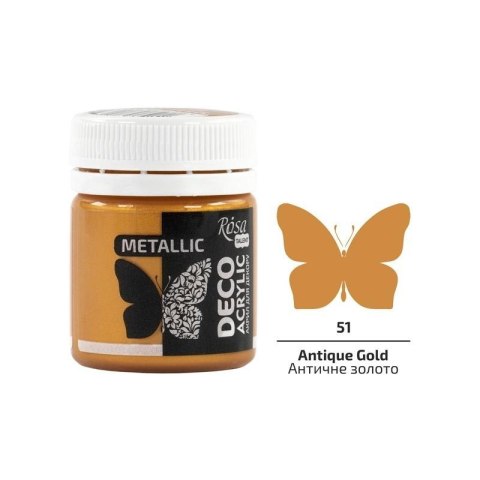 Farba akrylowa metaliczna antique gold 51 20ml