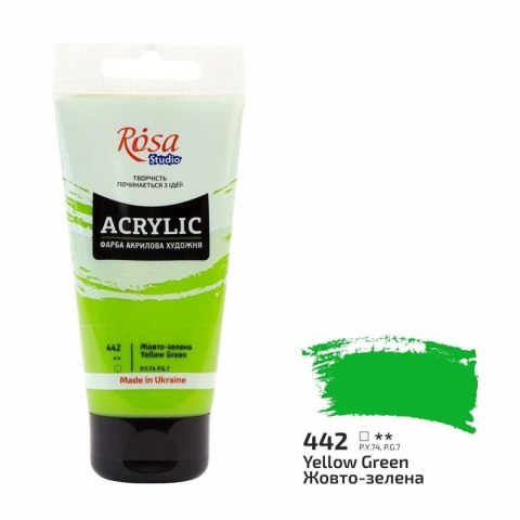 Farba akrylowa yellow green 442 75ml
