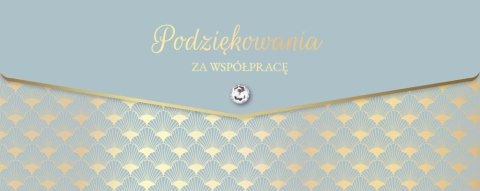 Karnet lux podziękowania za współpracę