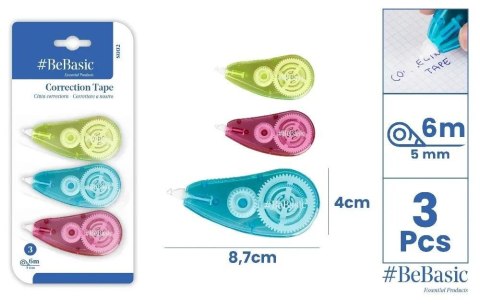Korektor w taśmie 5mmx6m 3szt