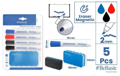 Marker do tablic 4szt z gąbką