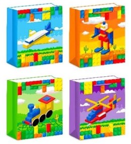 Torebka prezentowa L Klocki