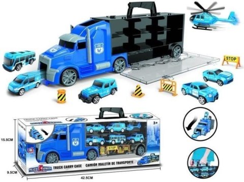 Auto kontener policja