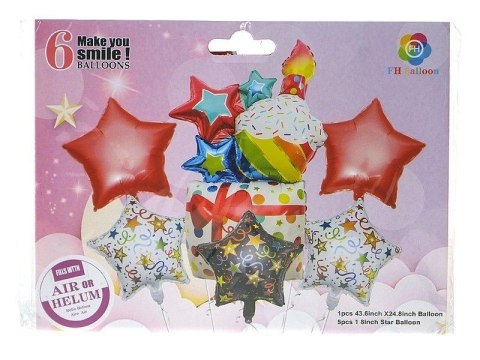 Balony foliowe 6szt