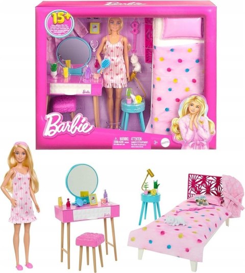 Barbie Sypialnia + lalka HPT55