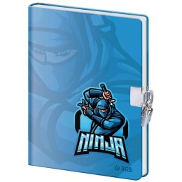 Pamiętnik z kłódką B6/60K gładki Ninja