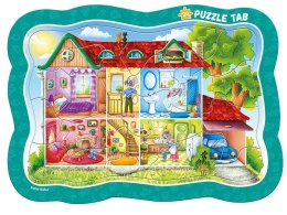 Puzzle ramkowe. Mysi domek