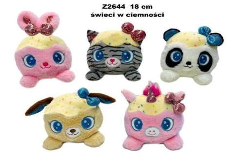 Zwierzęta świeci w ciemności 18cm MIX