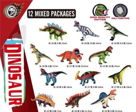 Dinozaur winylowy MIX