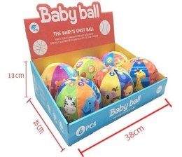 Piłka dla malucha z materiału 13cm MIX