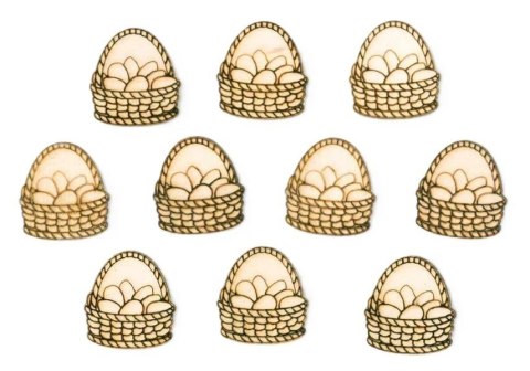 Naklejki drewniane koszyczki