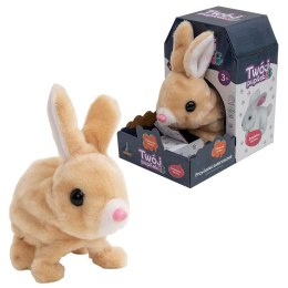 Króliczek na baterie brązowy