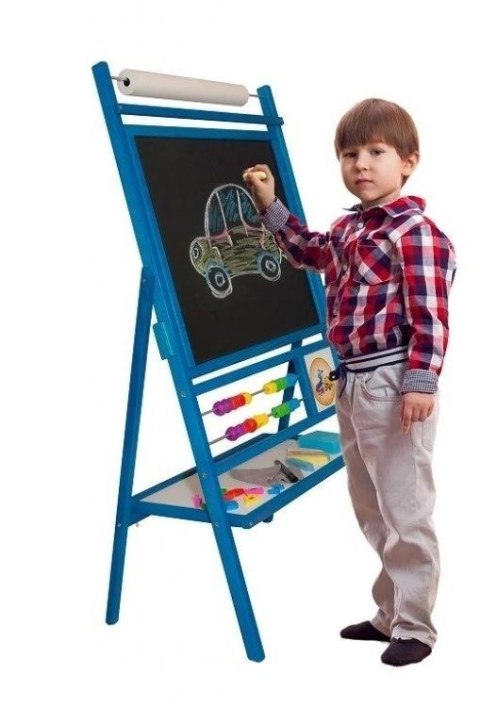 Tablica obrotowa z 2 -rzędowym liczydłem niebieska