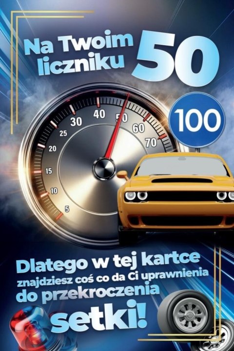 Karnet Prawo Jazdy 50 urodziny męskie