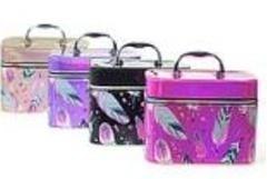 Kuferek S z lusterkiem na zamek 19x12x11cm MIX