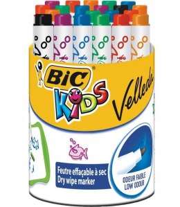 Marker suchościeraln Kids Mini Velleda mix (24szt)