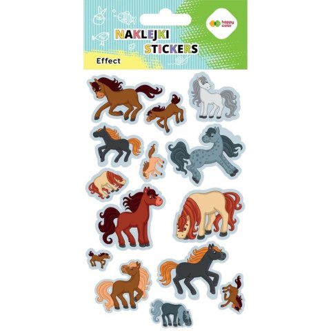 Naklejki Horses 10x20cm HAPPY COLOR