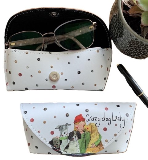 Etui na okulary GL10 Crazy Dog Lady Psiara