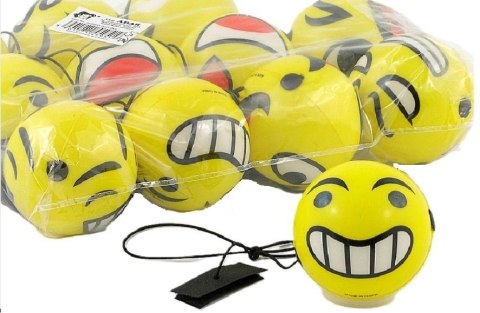 Piłeczka piankowa 6cm na gumce z rzepem (12szt)