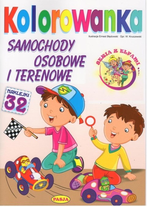 Kolorowanka. Samochody osobowe i terenowe