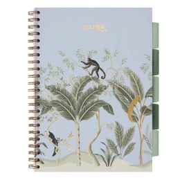 Kołozeszyt Pads A4/100K kratka Afryka pastel nieb