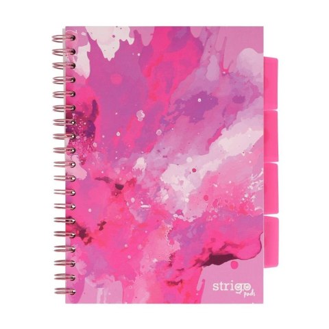 Kołozeszyt Pads B5/100K kratka Fusion różowy