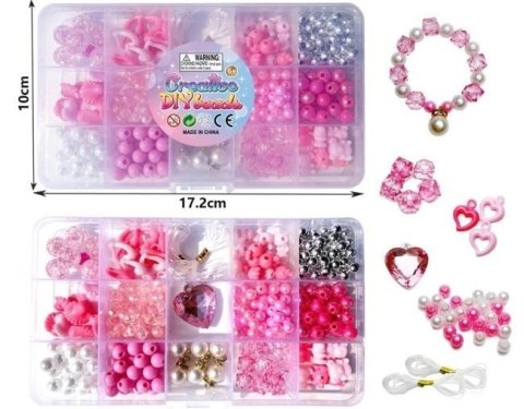 Koraliki w odcieniach różu