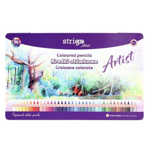 Kredki ołówkowe okrągłe Artist 36 kolorów