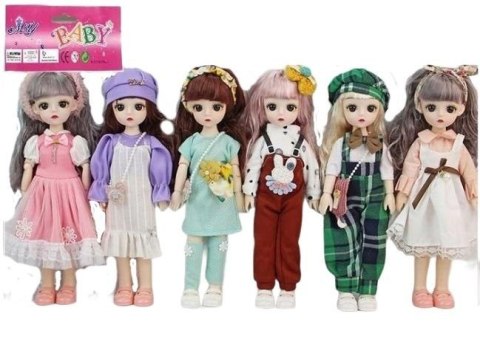 Lalka stylowa zginane ręce i nogi 29cm MIX